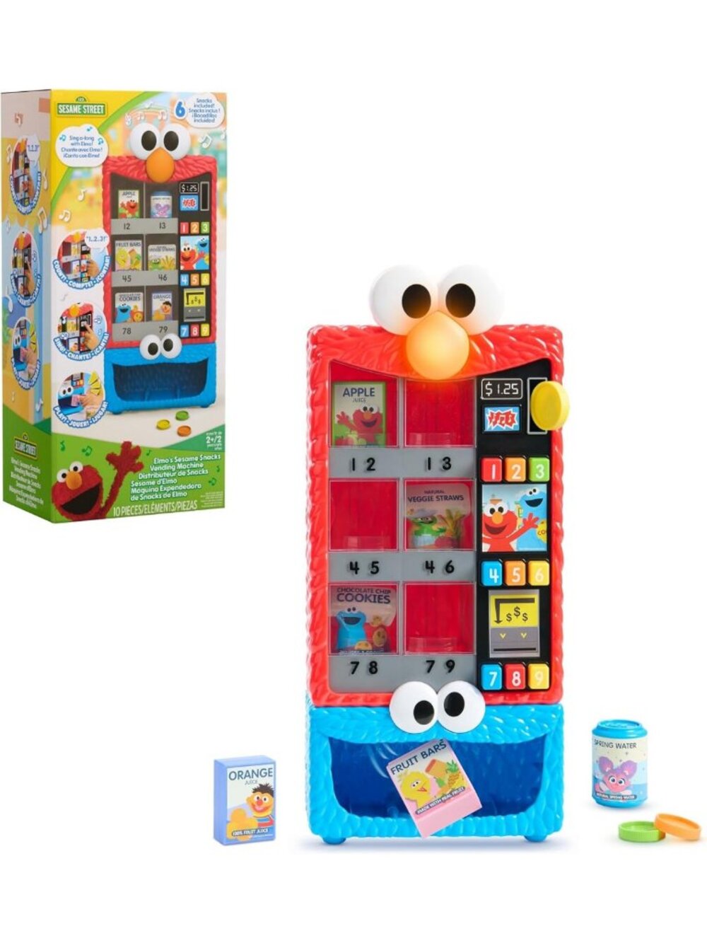 Elmo's Sesame Snacks Vending Machine Toy - Fun Interactive Play for Kids